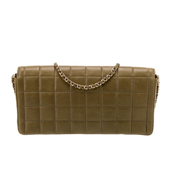 Vintage Chanel Shoulder Bag 2003 Karl Lagerfeld Collection Green Lambskin - Picture 5 of 6